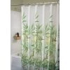 B & K iDesign 72 in. H X 72 in. W Multicolored Anzu Bamboo Leaves Shower Curtain Polyester