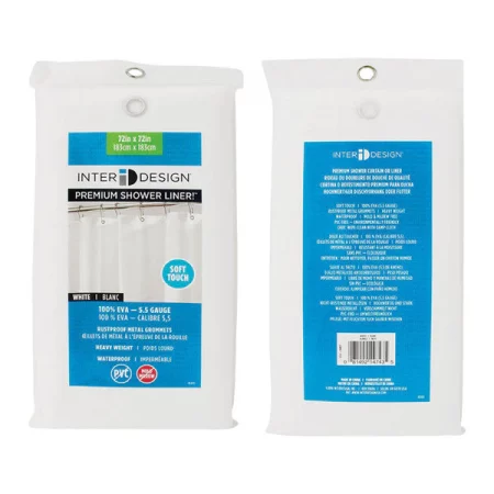 Interdesign CURTAIN LINER 72X72"" WHT