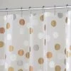 Interdesign iDesign 72 in. H X 72 in. W Multicolored Metallic Gilly Dot Shower Curtain PEVA