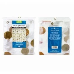 Interdesign iDesign 72 in. H X 72 in. W Multicolored Metallic Gilly Dot Shower Curtain PEVA 3 iDesign 72 in. H X 72 in. W Multicolored Metallic Gilly Dot Shower Curtain PEVA