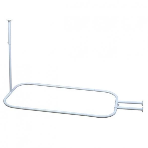 CURTAIN ROD ALM WHT 60""L