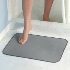 BATH MAT PEWTER 18X24""