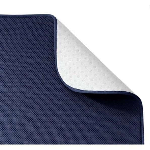 BATH MAT NAVY 18X24""