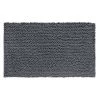 Idesign Frizz 30 in. L X 20 in. W Charcoal Microfiber Polyester Bath Rug