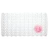 Idesign Enzo 26.5 in. L X 13.75 in. W Clear Plastic Bath Mat