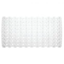 Enzo 26.5 in. L X 13.75 in. W Clear Plastic Bath Mat