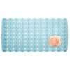 Idesign Enzo 26.5 in. L X 13.75 in. W Blue Plastic Bath Mat