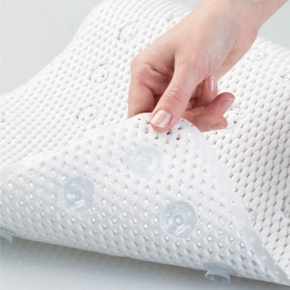 BATH CUSHN MAT WH 36X17""