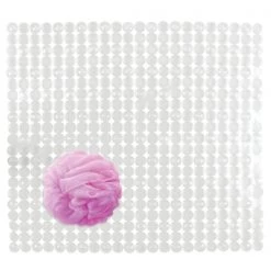 Orbrz 22 in. L X 22 in. W Clear Plastic Bath Mat