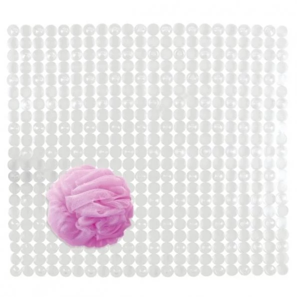 Orbrz 22 in. L X 22 in. W Clear Plastic Bath Mat