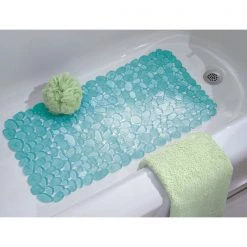 BATH MAT26.5""X13.75""BLUE