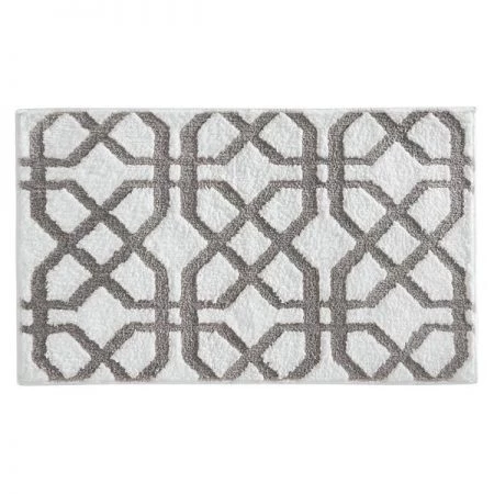 Interdesign iDesign 34 in. L X 21 in. W Beige Microfiber Polyester Bath Spa Rug