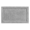 Interdesign iDesign 34 in. L X 21 in. W Gray Microfiber Polyester Bath Spa Rug