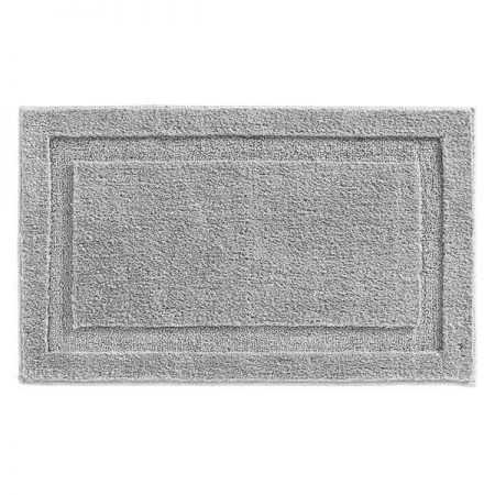 Interdesign iDesign 34 in. L X 21 in. W Gray Microfiber Polyester Bath Spa Rug