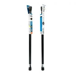 iDesign Cameo Black Stainless Steel Shower Curtain Rod