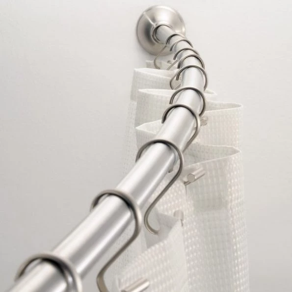 SHWR ROD CRV 41-72"" SLVR