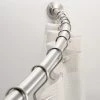 Interdesign SHWR ROD CRV 41-72"" SLVR