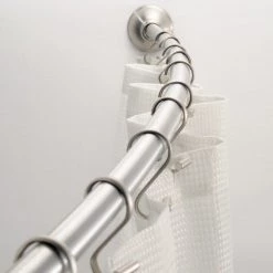 SHWR ROD CRV 41-72"" SLVR