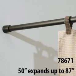 SHWR ROD TEN 50-87"" BRZ