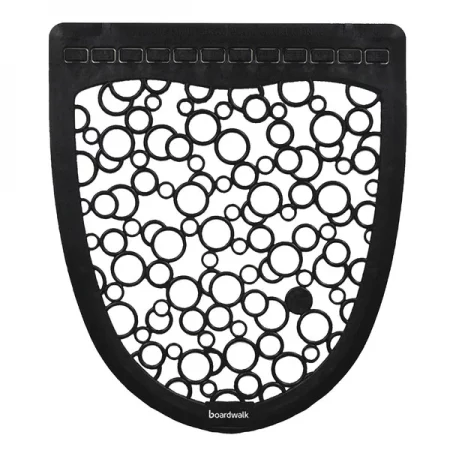 Boardwalk Urinal Mat 2.0, Rubber, 17.5 x 20, Black/White, PK6