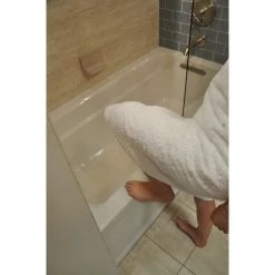 Non-Slip Bath Mat, 16" x 40", Clear, Adhesive, Mold and Mildew Resistant