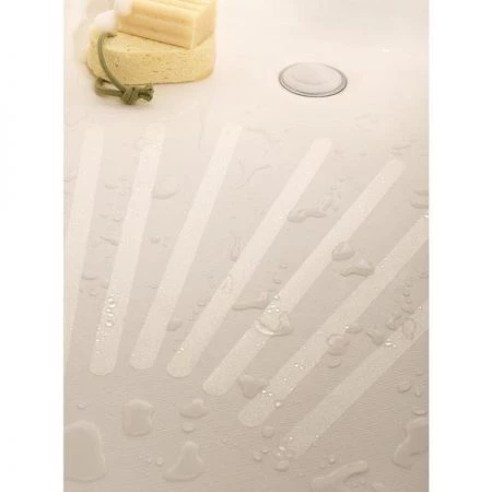 Handitreads Non-Slip Bath Tread, 3/4" x 7.5" clear, PK12, Adhesive, Mold and Mildew Resistant
