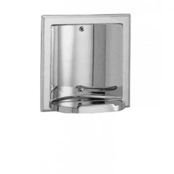 5.125 in. x 5.125 in. Chrome Plated Soap Dish