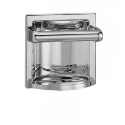 American Imaginations 5.125 in. x 5.125 in. Chrome Plated Soap Dish