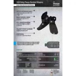 Baby Fleece Navidad Wastenot Fleece Slippers-Large PR