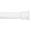 Kenney No Tools Stall Shower Curtain Rod, 24-40", White