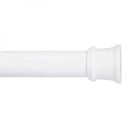 Kenney No Tools Shower Curtain Rod, 42-72", White