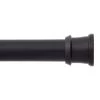 Kenney No Tools Shower Curtain Rod, 42-72", Black