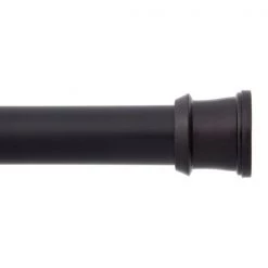 No Tools Shower Curtain Rod, 42-72", Black