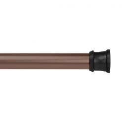 No Tools Rust-Proof Shower Rod, 42-72", Matte Oil Rubbed Bronze