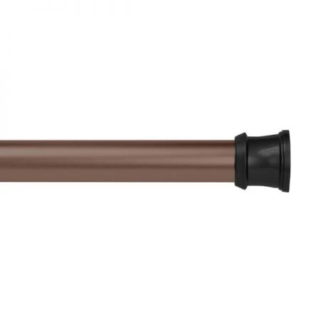 Kenney No Tools Rust-Proof Shower Rod, 42-72", Matte Oil Rubbed Bronze