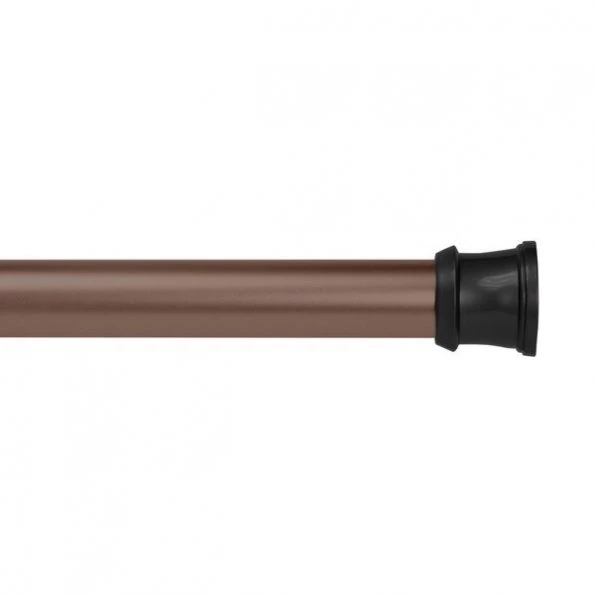 No Tools Rust-Proof Shower Rod, 42-72", Matte Oil Rubbed Bronze