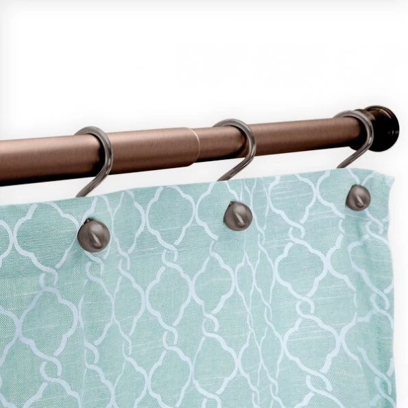 No Tools Rust-Proof Shower Rod, 42-72", Matte Oil Rubbed Bronze