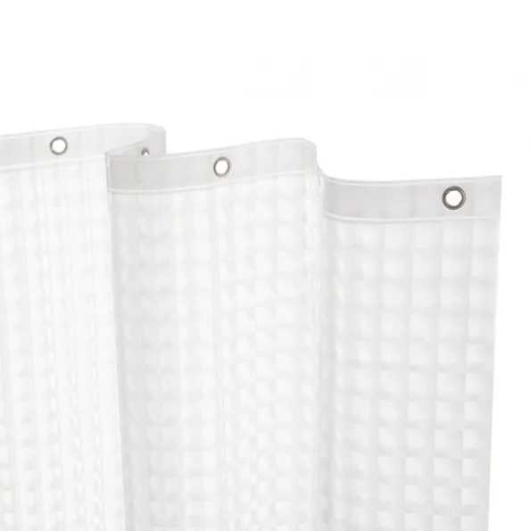 Medium Weight Embossed PEVA Shower Liner, 70" W x 72" H, Clear