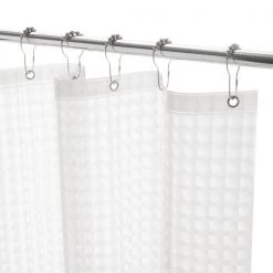 Medium Weight Embossed PEVA Shower Liner, 70" W x 72" H, Clear