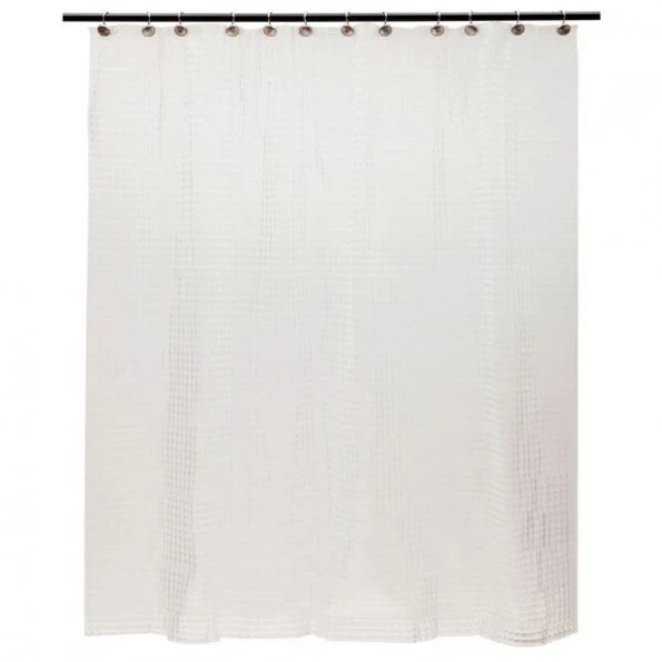 Medium Weight Embossed PEVA Shower Liner, 70" W x 72" H, Clear