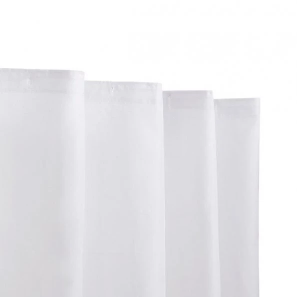 Fabric Shower Curtain Liner, 70" W x 72" H, White