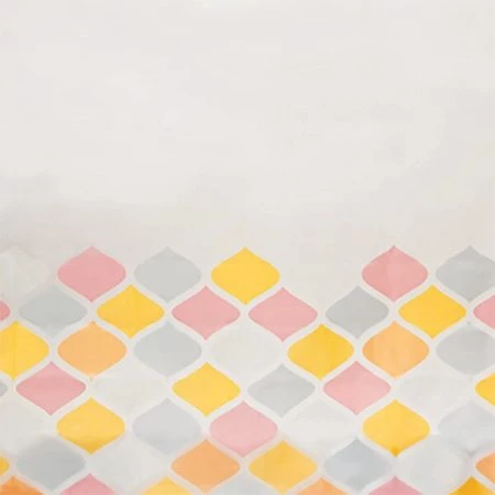 Kenney Medium Weight Decorative PEVA Shower Liner, 70" W x 72" H, Ashley