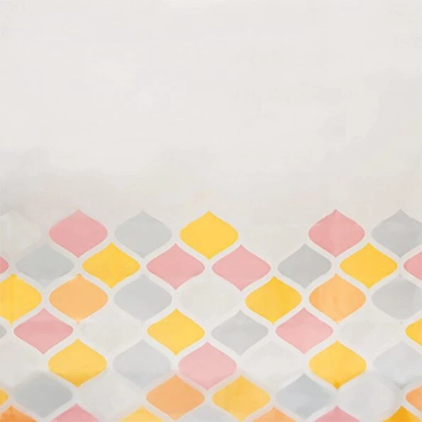 Medium Weight Decorative PEVA Shower Liner, 70" W x 72" H, Ashley