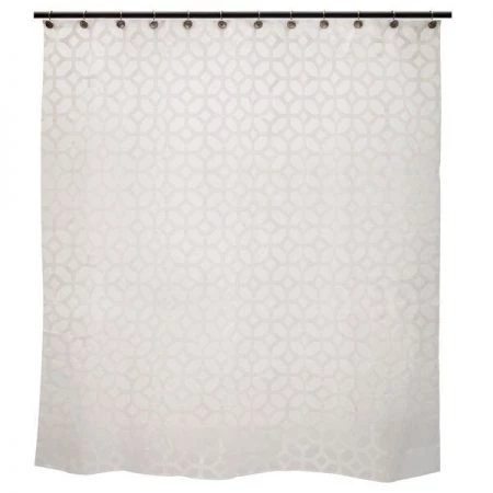 Kenney Medium Weight Decorative PEVA Shower Liner, 70" W x 72" H, Geo Frost