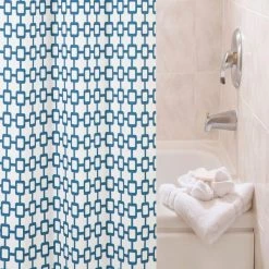 Medium Weight Decorative PEVA Shower Liner, 70" W x 72" H, Round Up