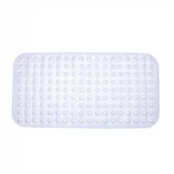 Non-Slip Bath, Shower, and Tub Mat with Suction Cups, Clear