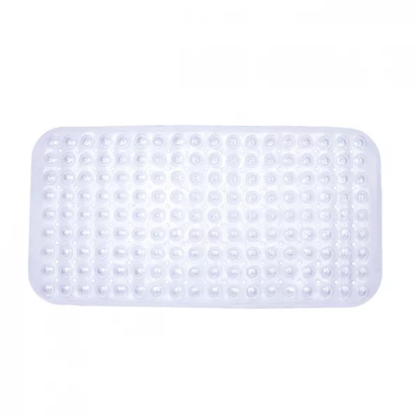 Non-Slip Bath, Shower, and Tub Mat with Suction Cups, Clear