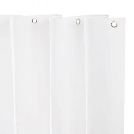 Kenney Medium Weight Decorative PEVA Shower Liner, 70" W x 72" H, White
