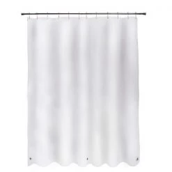Medium Weight PEVA Shower Curtain Liner, 70" W x 72" H, Clear