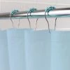 Kenney Medium Weight PEVA Shower Liner and Ring Set, 70" W x 72" H, Blue